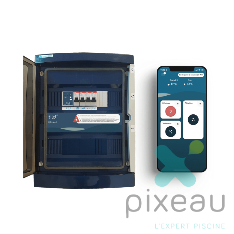 COFFRET ELECTRIQUE FILTRATION THERMORÉGULÉ CCEI TILD CONNECTÉ 30mA