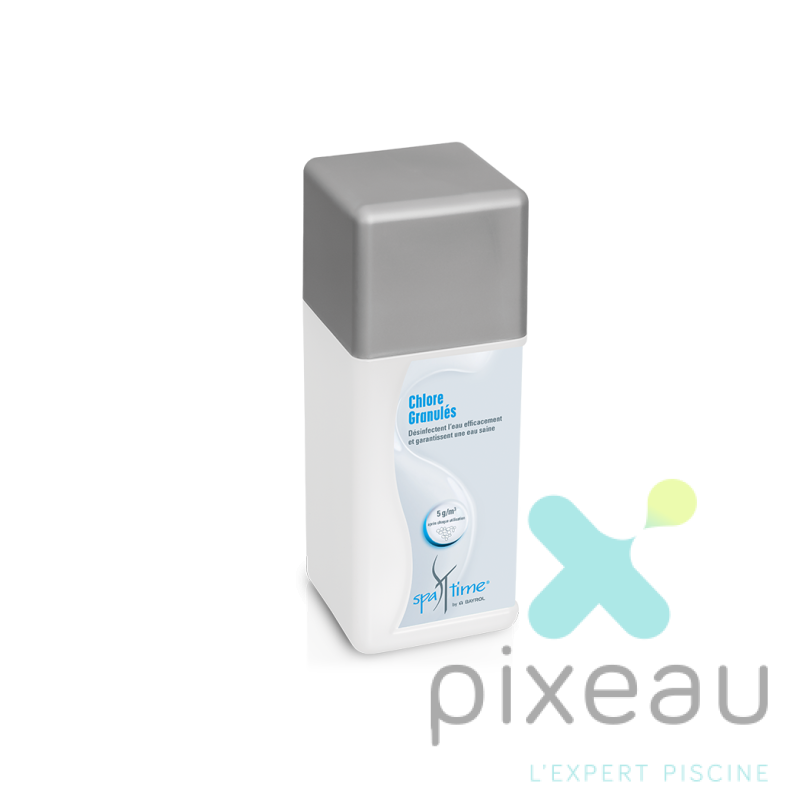 CHLORE LENT GRANULES BAYROL SPA TIME 1KG