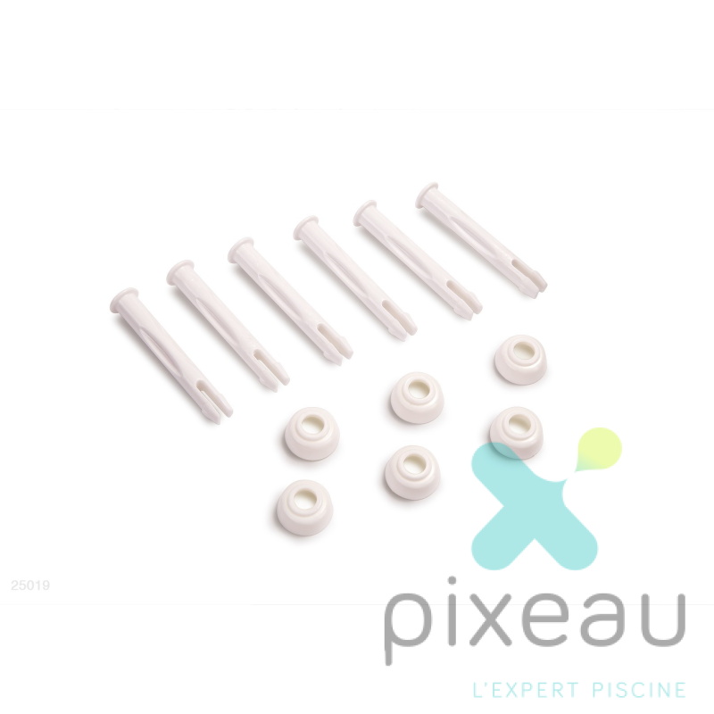 GOUPILLES ET CAPUCHONS PISCINE INTEX TUBULAIRE BLEUE 3.96 A 4.57M LE LOT