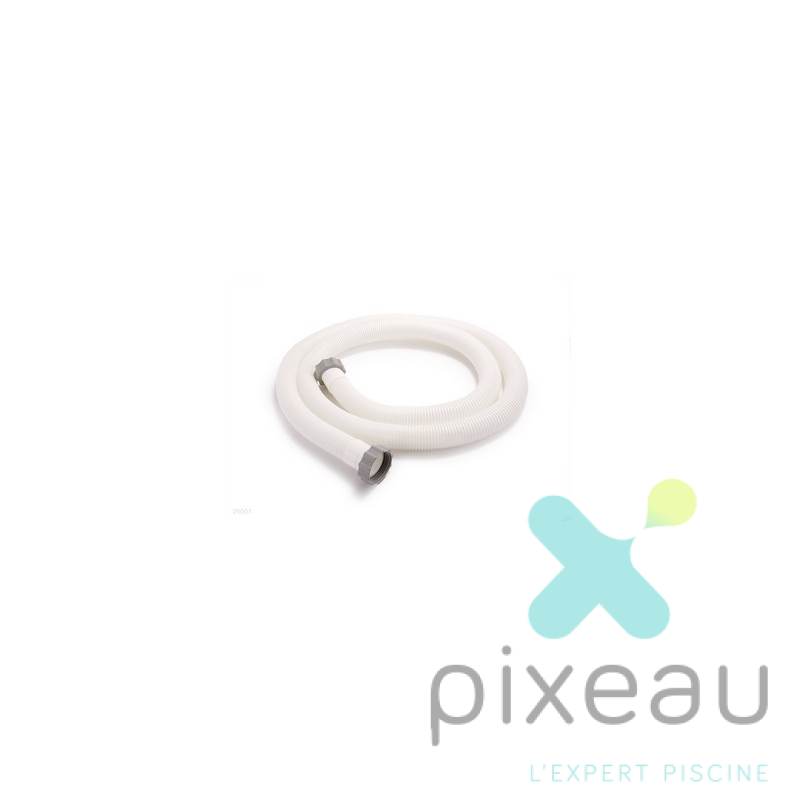 TUYAUX ANNELE AVEC BAGUE PISCINE INTEX DIAM 38MM 3M