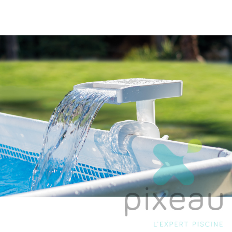 CASCADE INTEX PISCINE HORS SOL LED MULTICOLORE