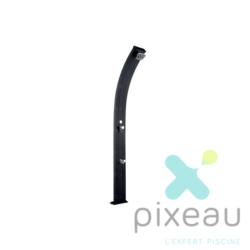 Douche solaire Aello aluminium COURBE ANTHRACITE 30L