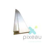 PROFILE PVC d accrochage liner Horizontal Barre de 2ml