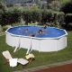 PISCINE GRE FIDJI ACIER BLANC 610X375 H120 AVEC RENFORTS